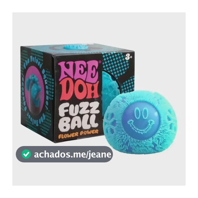 Bola Antistress Nee Doh Fuzz Ball Schylling Brinqu Azul