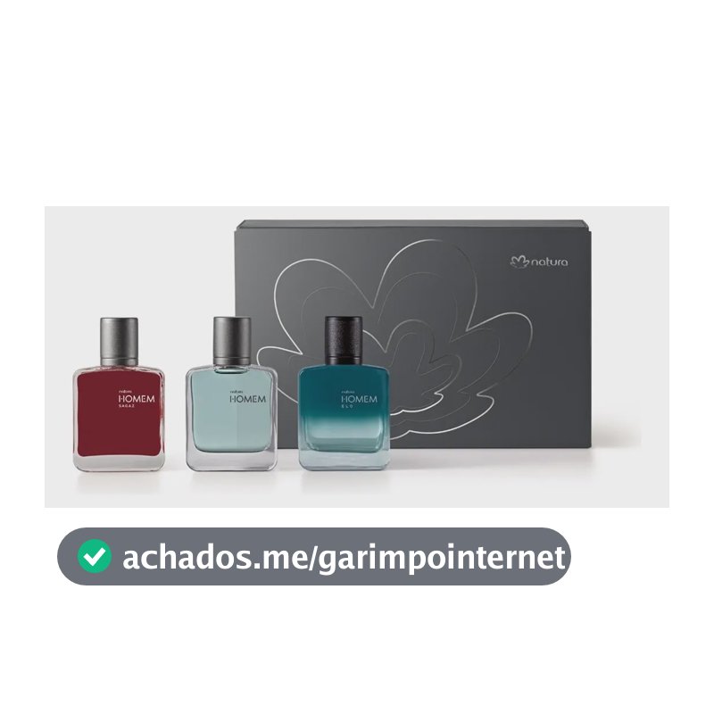 Coleção Especial Miniaturas De Natura Homem 3un 25ml