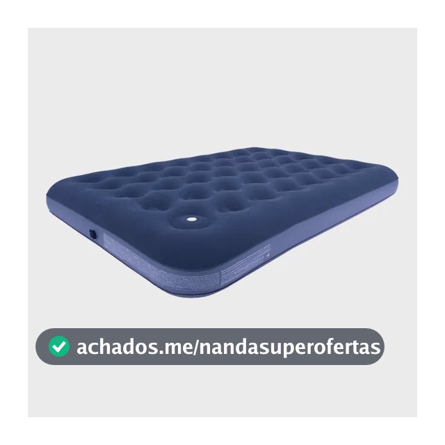 Colchão Inflável Casal Acampamento Inflador Acoplado O2flow