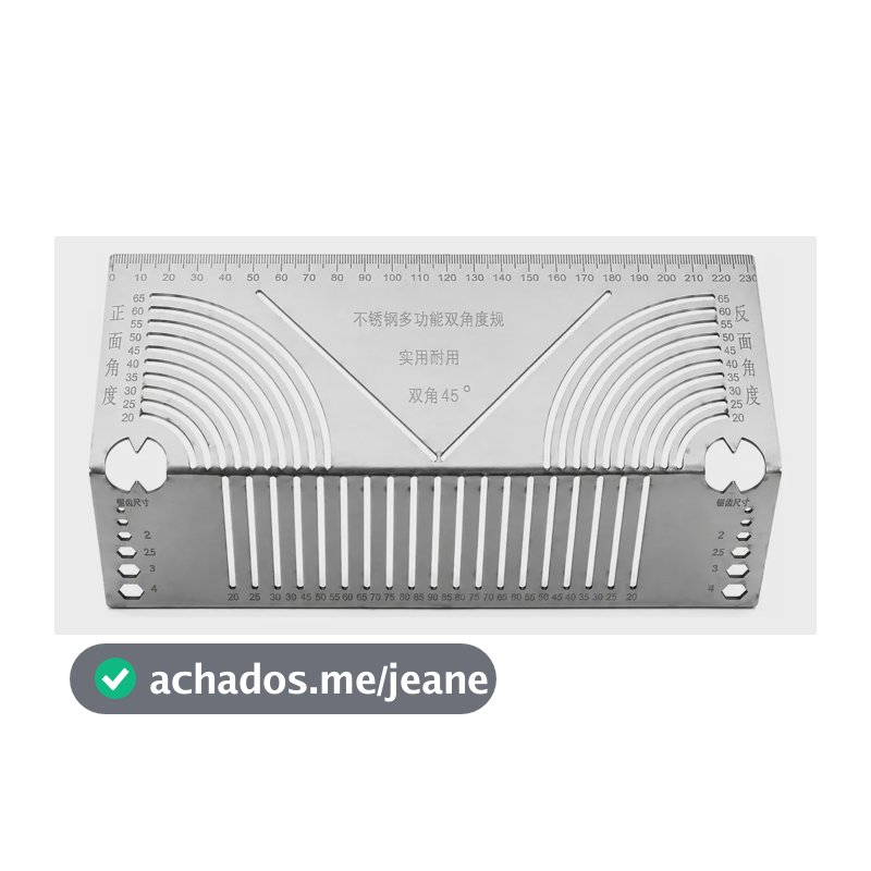 Régua De Marcação Angular Linear Corte Isopor Canos Tubos