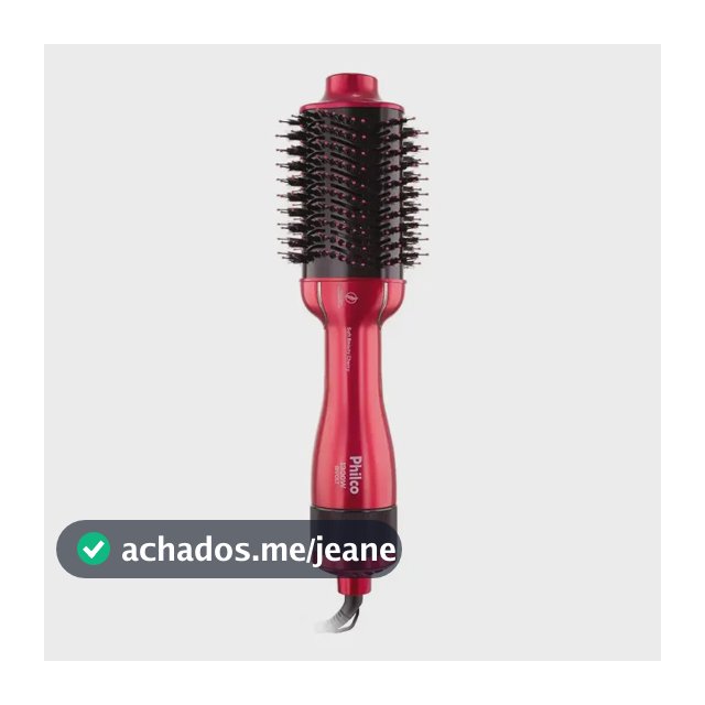 Escova Secadora de Cabelos Soft Beauty Cherry Philco Pec13 1300w 4 em 1 seca, alisa, modela e dá volume