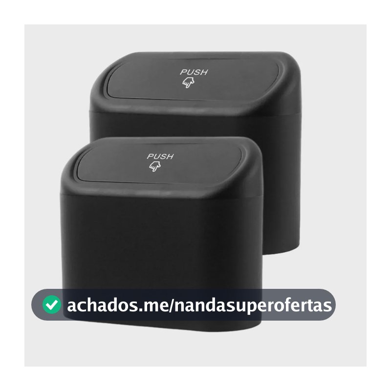 2 Peças Lixeira Automotiva 2 em 1 Porta Treco Impermeável, Universal para Carro e Uber, Presente