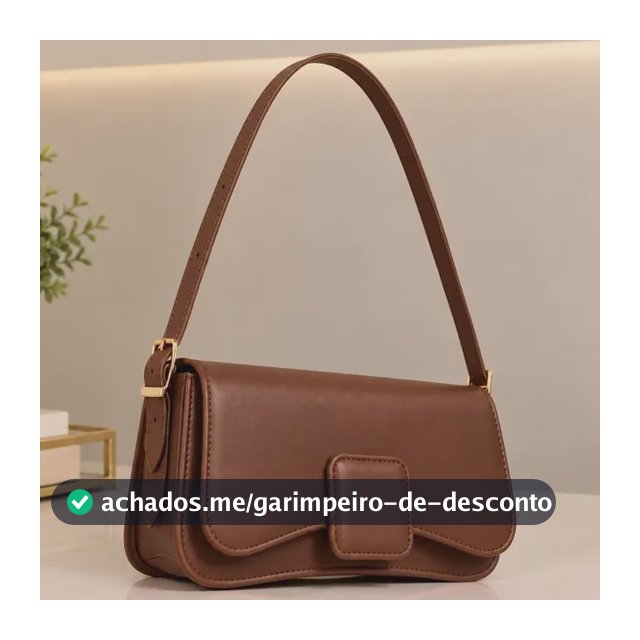 Bolsa Baguete Feminina De Ombro Compacta Casual E Festa