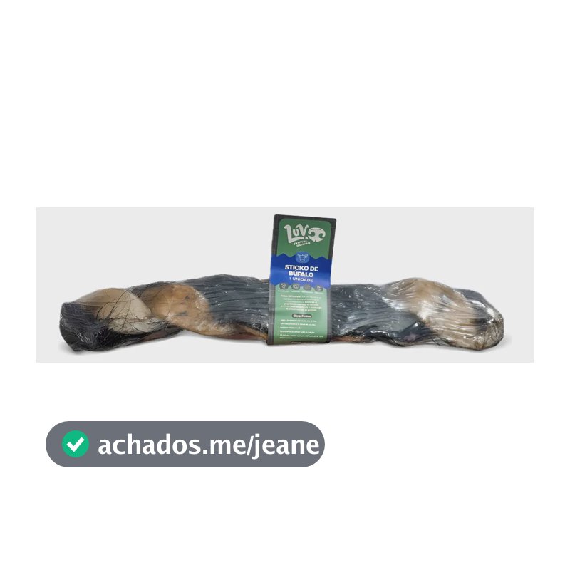 Mordedor Natural Para Cães Pet Sticko Pele Bufalo Luv 1un