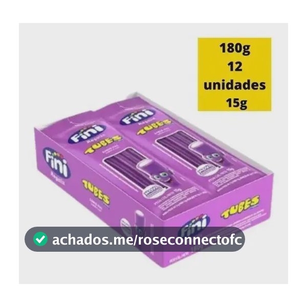 Fini - Tubes - Uva - 15g - C/12