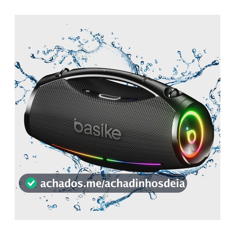 200w Caixa De Som Bluetooth Portátil 30000mah Boombox Ipx6 Basike Caixa Som Estéreo Bass Boost, Alta Hifi ,ajuste Graves / Agudos Com Rgb Luzes Led, Som Para Festa Cor Preto