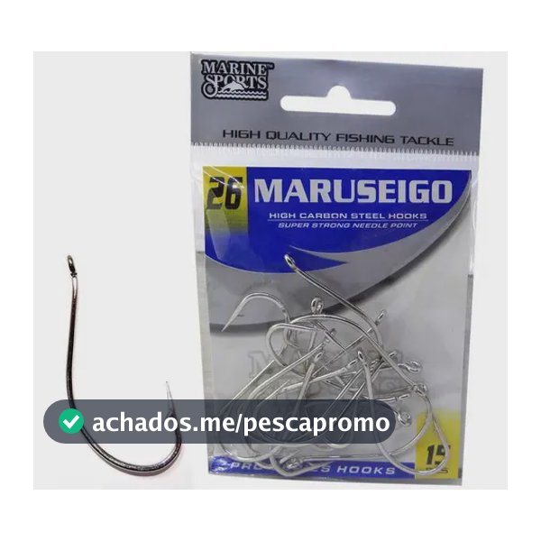 Cartela De Anzol Maruseigo Nickel N26 Marine Sports