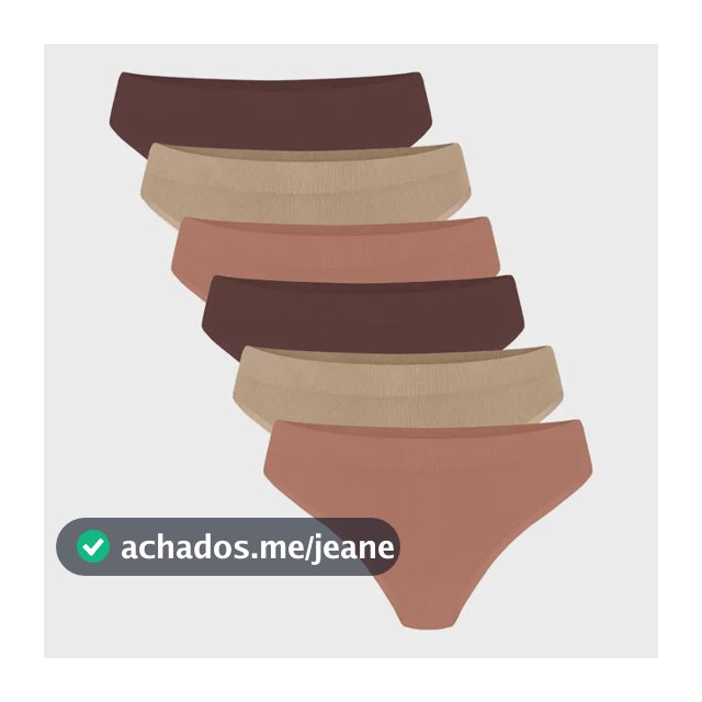 Kit 6 Calcinhas Poliamida Trifil Forro Algodão Microfibra