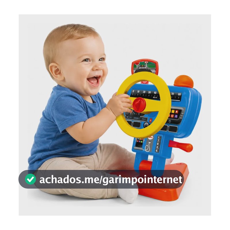 Volante Fom Fom Brinquedo Infantil Didatico P/ Crianças Elka