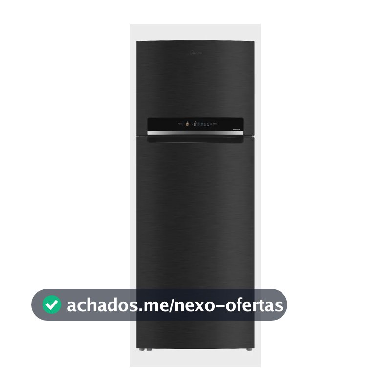 Geladeira Frost Free Duplex 473l Inverter Cor Preto Midea Preto