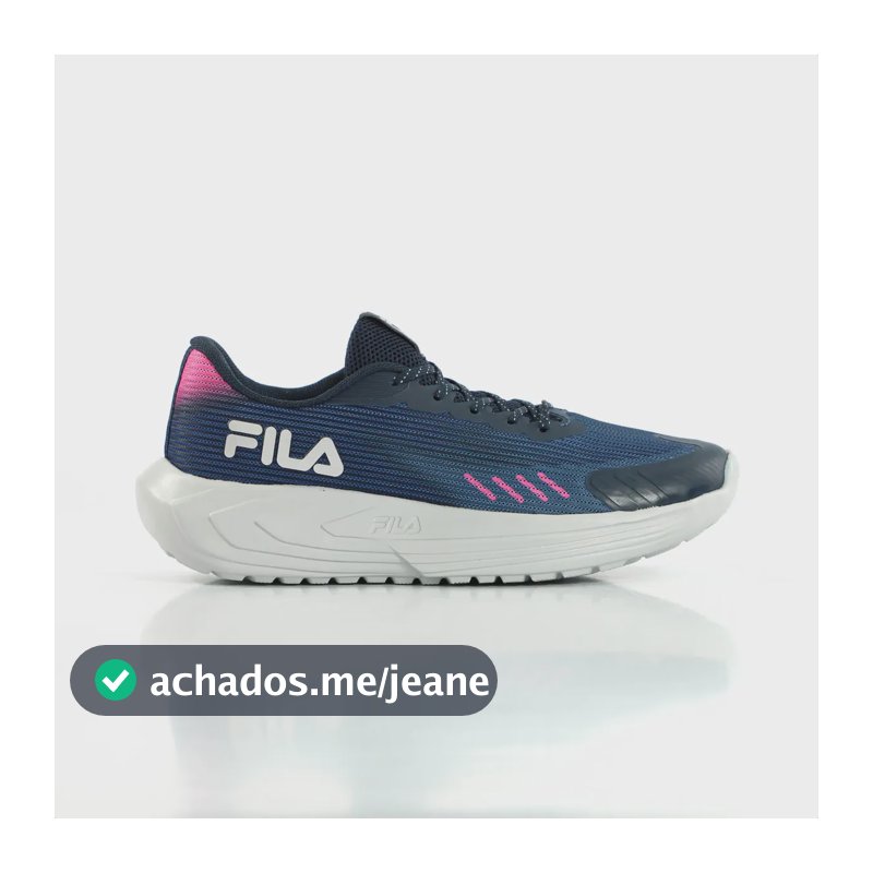 Tênis Fila Sprint Feminino Caminhada Academia Macio Azul 37 Br