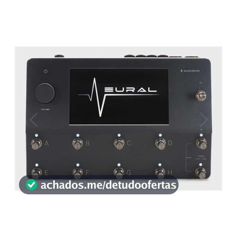Pedaleira Neural DSP Quad Cortex para Guitarra e Baixo Multi-Efeitos Touch