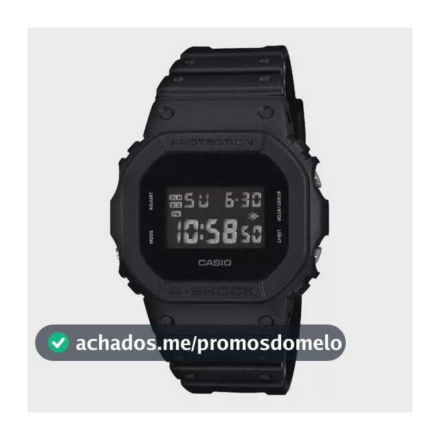 Relógio Casio Masculino G-shock Digital Preto Dw-5600bb-1dr Preto