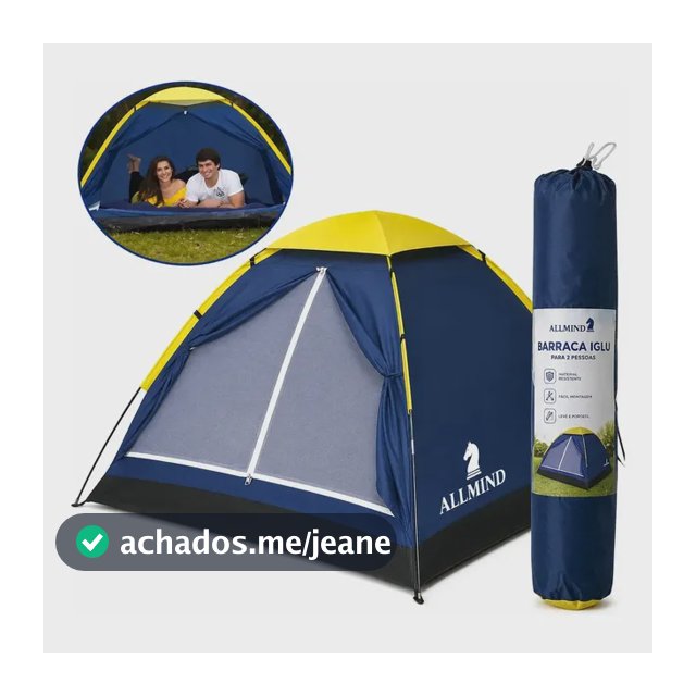 Barraca Camping Impermeável 2 Pessoas Iglu Fácil Montagem Leve Compacta Para Acampamento Trilha Praia Pesca Com Bolsa Transporte Ventilação E Tela Mosquiteiro