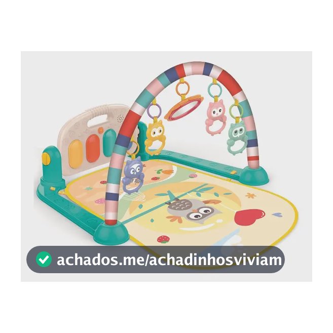 Tapete Atividades Musical Piano Corujinha Com Base Removível