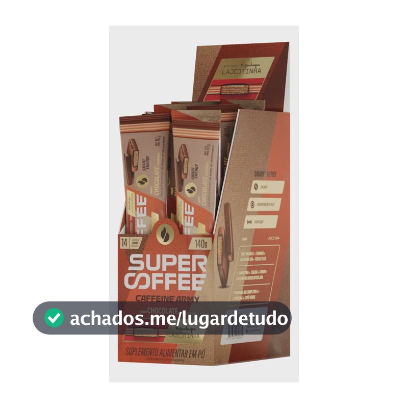Supercoffee Lajotinha - Display To Go (140g) - Caffeine Army Chocolate Lajotinha