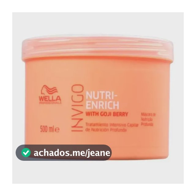 Máscara Invigo Nutri Enrich 500ml Wella Professionals