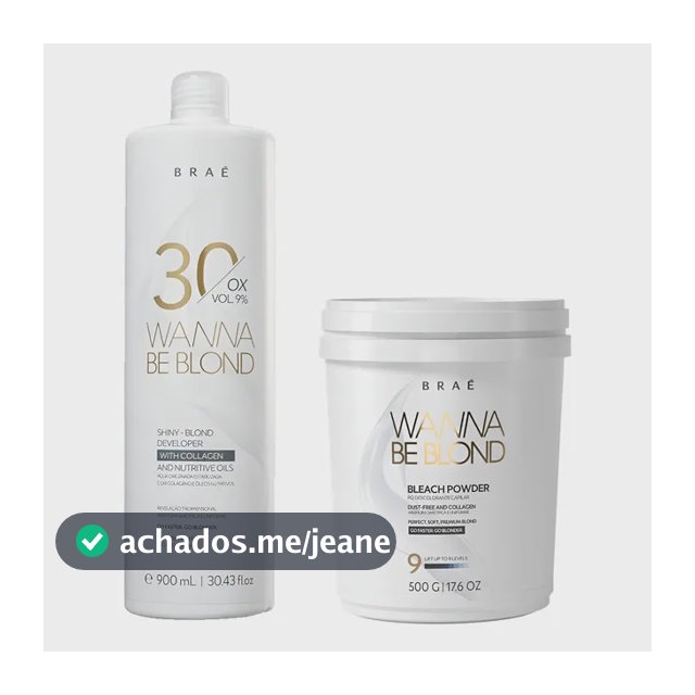 Água Oxigenada Ox Wanna Be Blond + Pó Descolorante - Braé