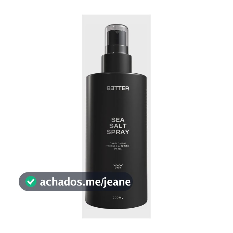 Spray Texturizador Cabelo Masculino Sea Salt Better 200ml