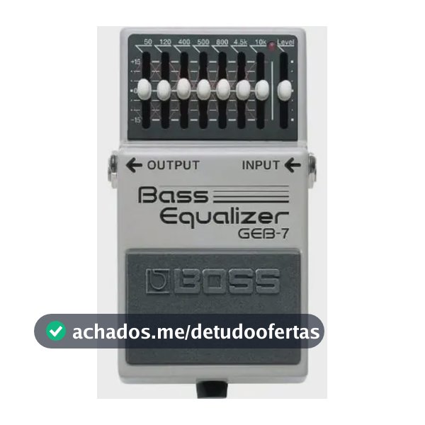 Pedal Efeito Contra Baixo Geb7 Bass Equalizer Boss Roland Verde