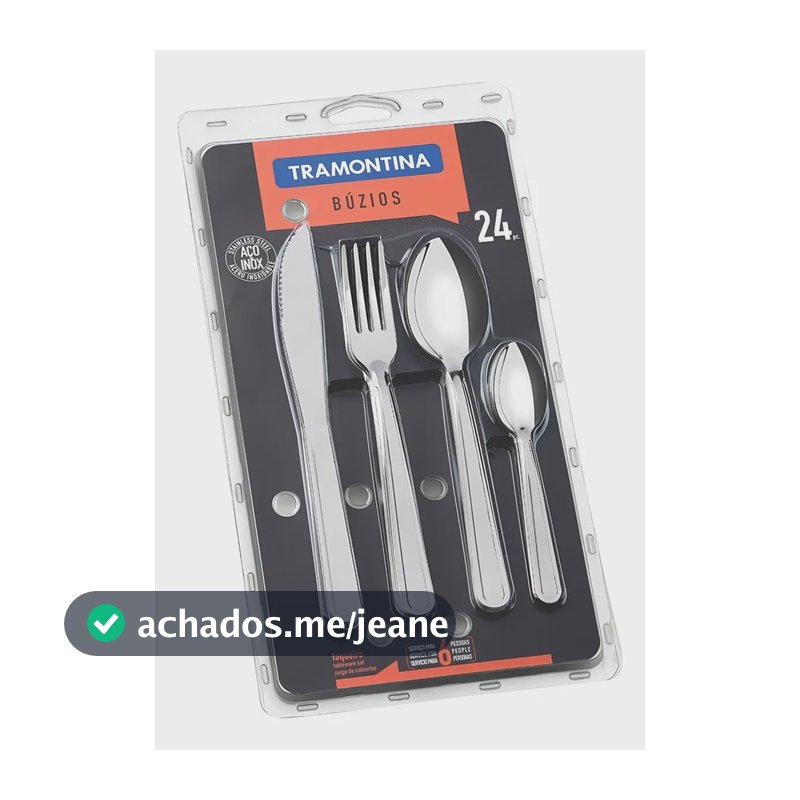 Faqueiro Búzios 24 Peças Aço Inox Tramontina 23799/075