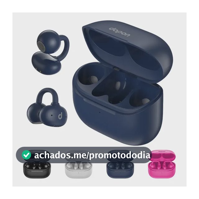 Fone Open Ear Dapon Dpf25 Bluetooth 6.0 Sem Fio Azul
