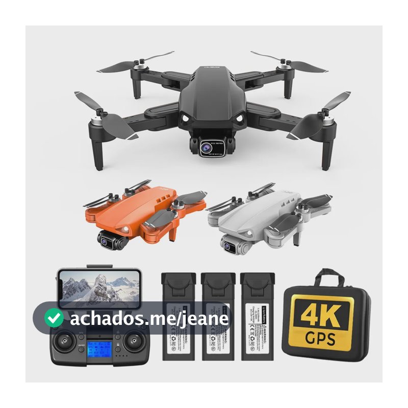 LYZRC L900 PRO SE Drone GPS Profissional 4K Camera FPV Drones Com 3 Baterias E Bolsa Preto