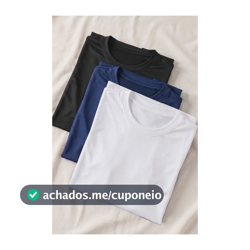 Kit 3 Camisetas Esportivas Basicas Polo Wear Varias M
