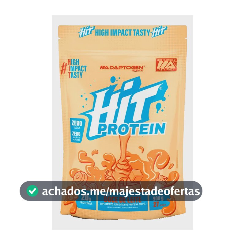 Hit Protein Suplemento Alimentar 900g - Adaptogen Science Sabor Doce De Leite