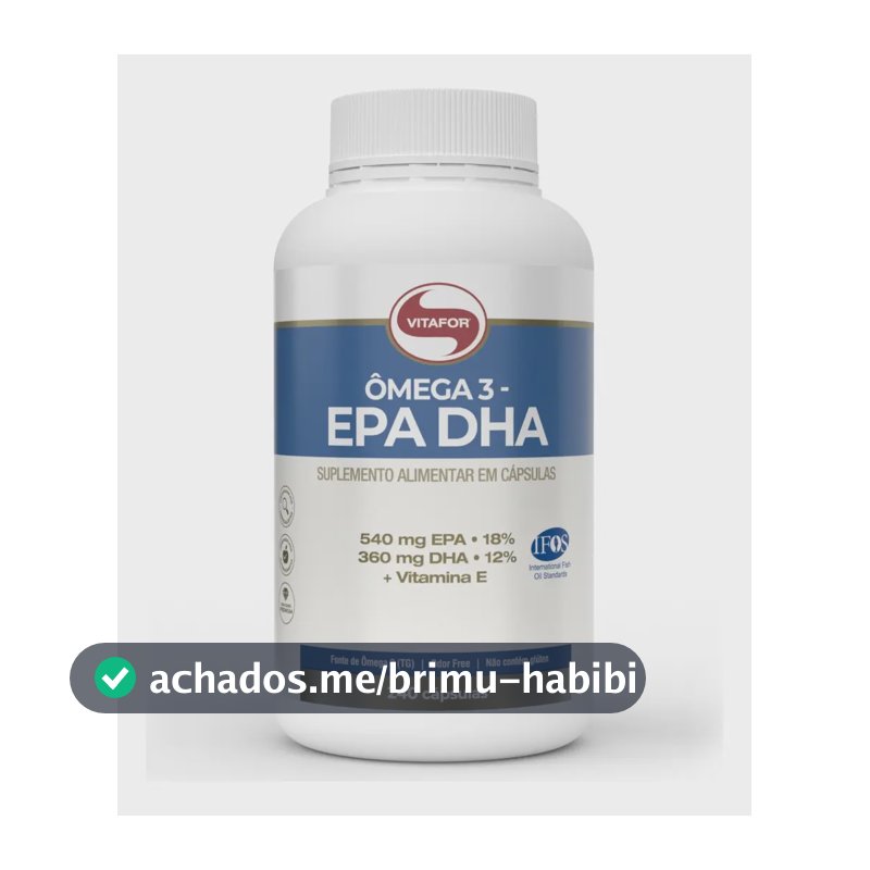 Ômega 3 Epa Dha 240 Cápsulas Vitafor Sem Sabor