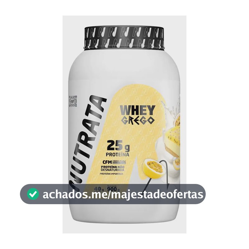 Whey Grego 3W Pote 900g Mousse de Maracujá Nutrata