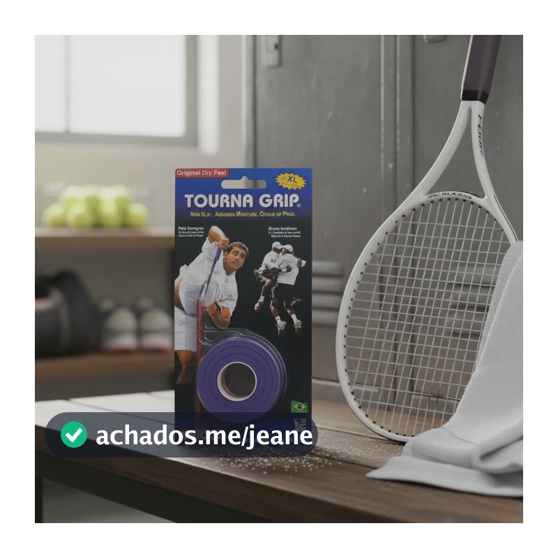 Overgrip Unique Tourna Grip Original Dry Azul Pack Com 3 Un.