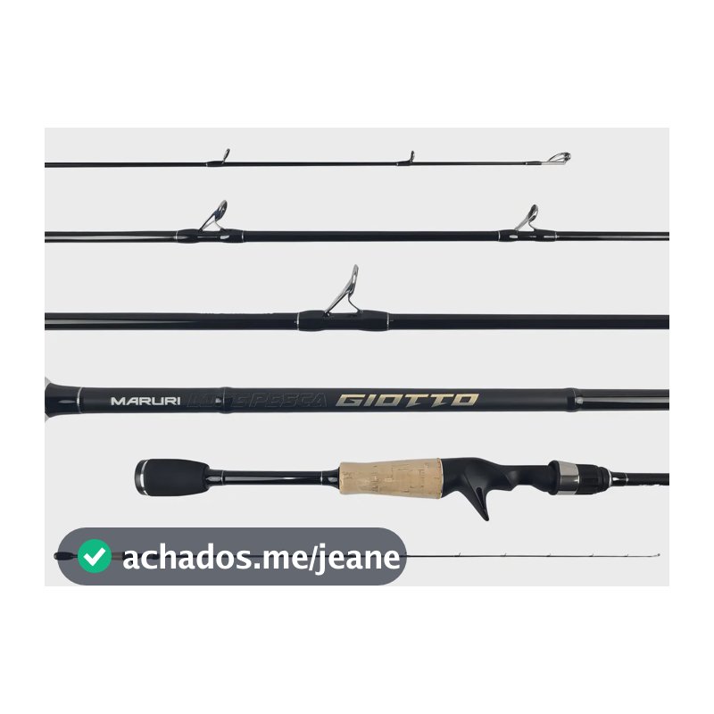 Vara Carretilha Giotto Maruri 1,83m C601mh 10-20lb Inteiriça Cor Preto