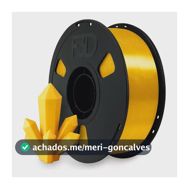 Filamento Pla Premium Silk Dourado Impressora 3d F3d 1kg Dourado