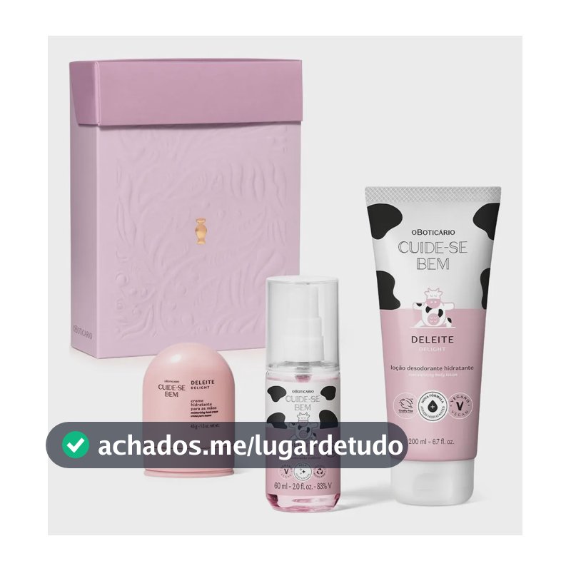 Presente Feminino Kit Cuide-se Bem Deleite O Boticário