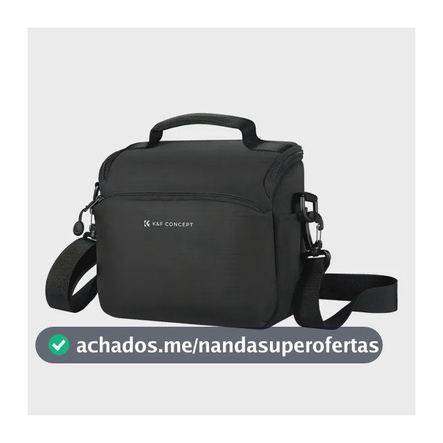 Bolsa K&f Concept Tiracolo 5l Para Câmeras Viagem - Kf13.179 Cor Preto