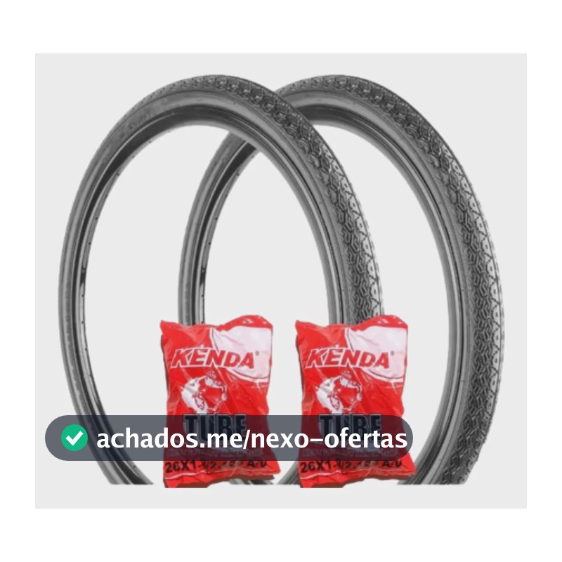 Pneu Aro 26x1.1/2x2 Barra Forte Monark Poti Poty Ceci 2 Pneus E 2 Câmaras