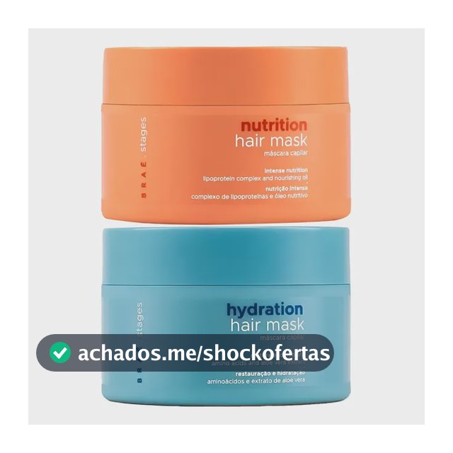 Máscaras De Tratamento Nutrição + Hidratação Stages - Braé