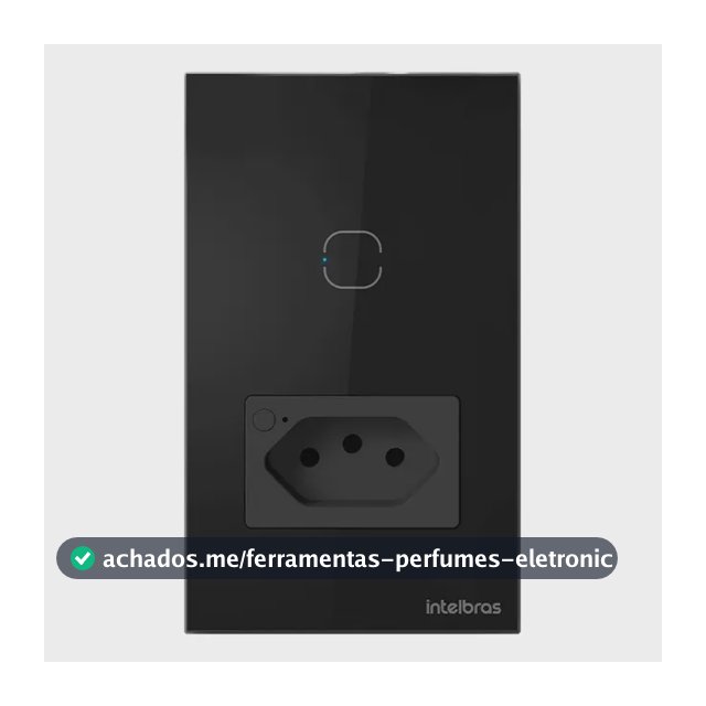 Tomada Com Interruptor Inteligente Wi-fi Etw 1011 Intelbras Preto