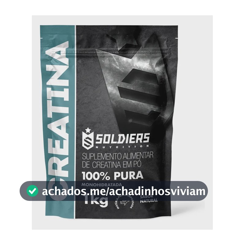 Creatina 1kg Suplemento Em Pó 100% Pura - Soldiers Nutrition Natural