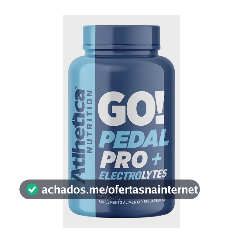 Atlhetica Go! Pedal Pro Cápsulas Eletrólitos Suplemento Esportivo 90 Cáps