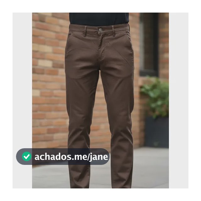 Calça Sarja Masculina Slim Bolso Embutido Com Elastano