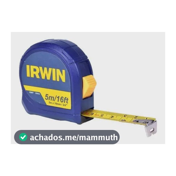Trena Standard 5 Metros Com Trava Iw13947 Irwin