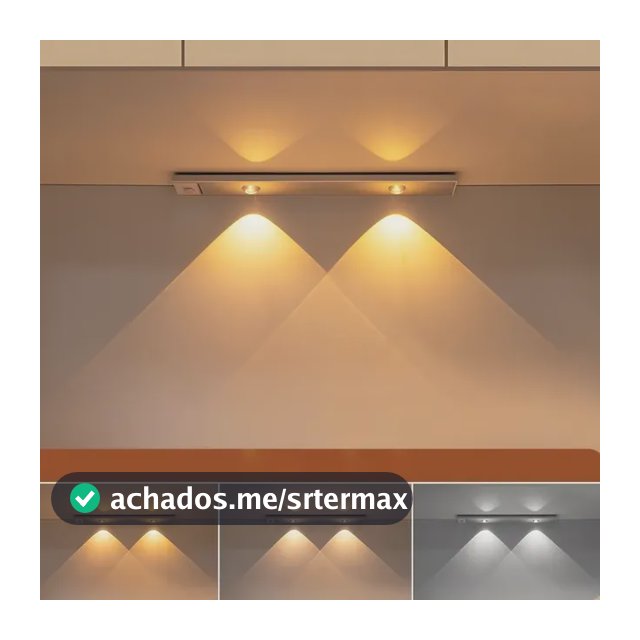 Luminária Barra Led Sensor Movimento Recarregável Armário Branco
