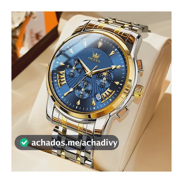 Olevs Relógio Masculino Original Aço À Prova D'água 2892