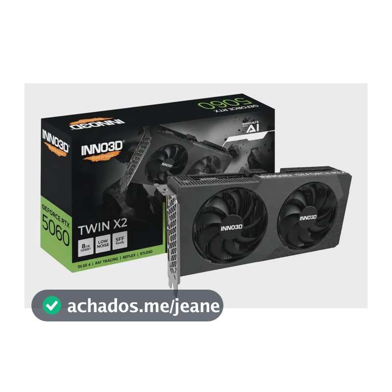 Placa De Vídeo Inno3d Geforce Rtx 5060 Twin X2 8gb Gddr7