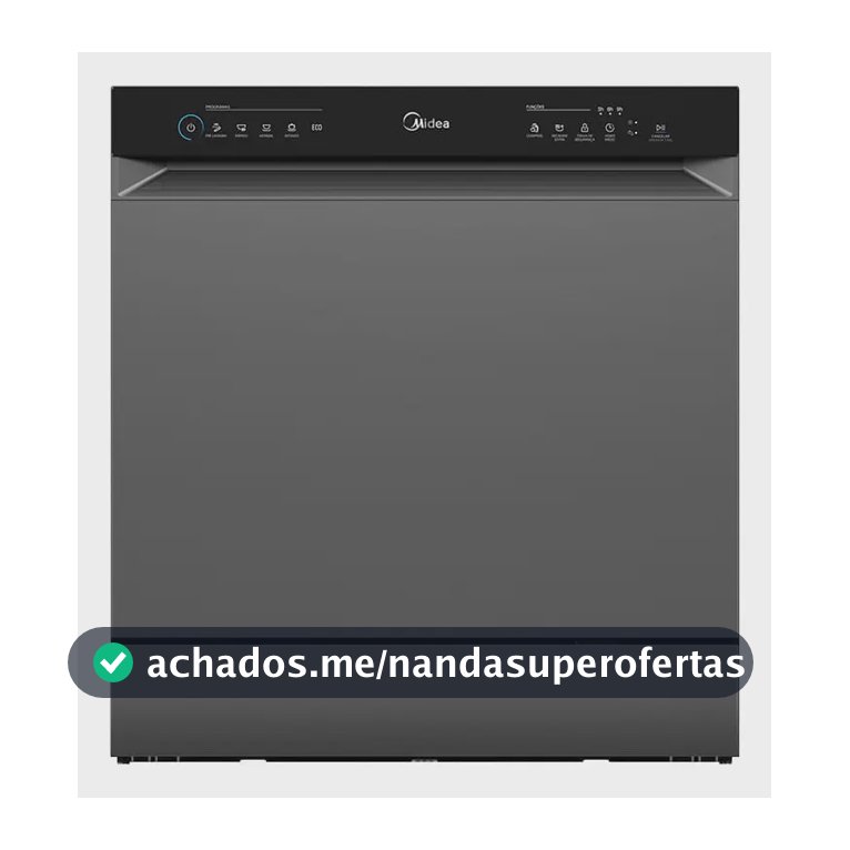 Lava-louças Midea Toutch 8 Serv. (Mdwtf08s1/mdwtf08s2) Cinza 220v