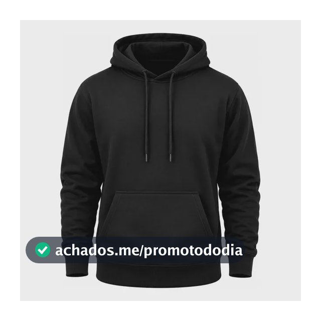 Moletom Canguru Com Capuz Masculino Flanelado Liso