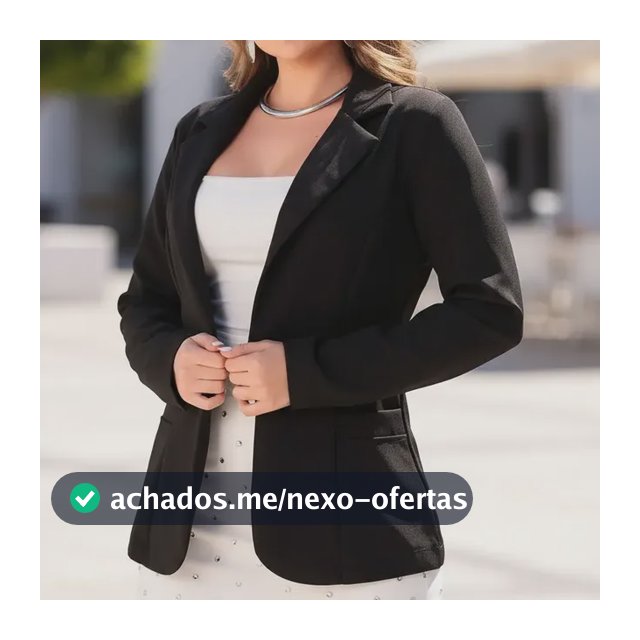 Blazer Casaquinho Social Feminino Alfaiataria Acinturado
