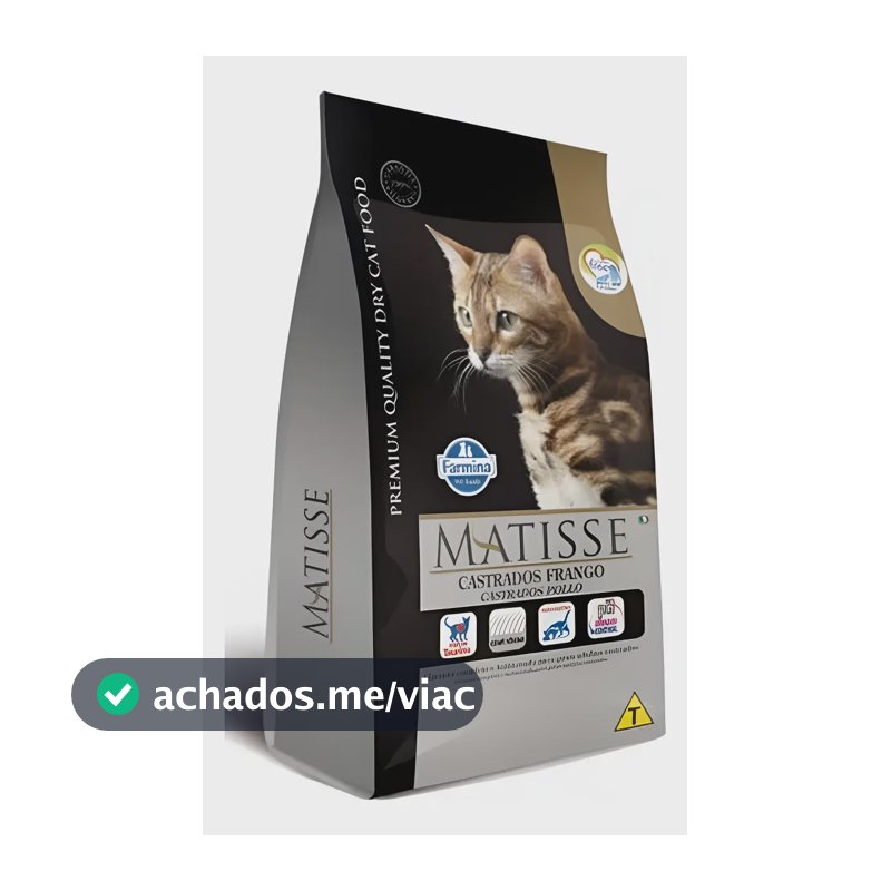 Ração Matisse Para Gatos Castrados Sabor Frango 7,5kg